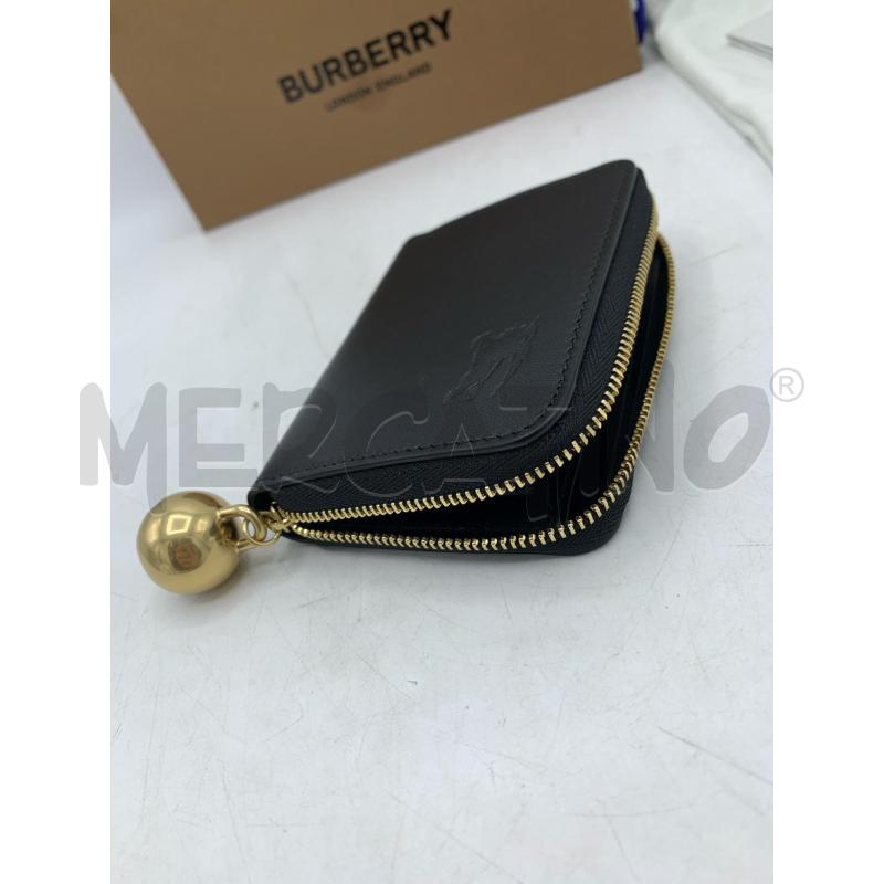 PORTA FOGLIO BURBERRY NERO PENDENT DORAT | Mercatino dell'Usato Roma re di roma 5