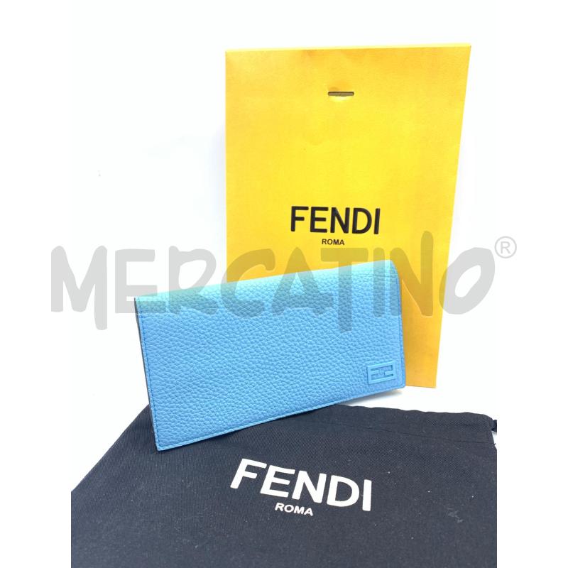 PORTA FOGLIO FENDI AZZURR | Mercatino dell'Usato Roma re di roma 1