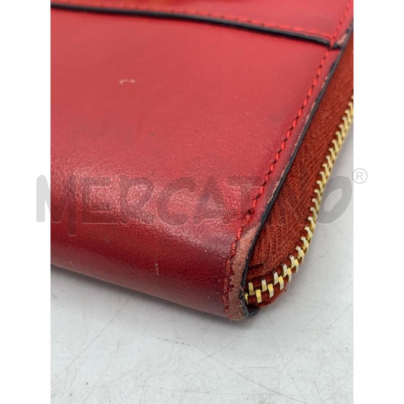 PORTA FOGLIO MOSCHINO ROSSO MONOGRAM GOLD  | Mercatino dell'Usato Roma re di roma 3