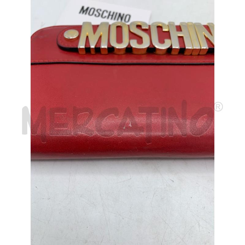 PORTA FOGLIO MOSCHINO ROSSO MONOGRAM GOLD  | Mercatino dell'Usato Roma re di roma 5