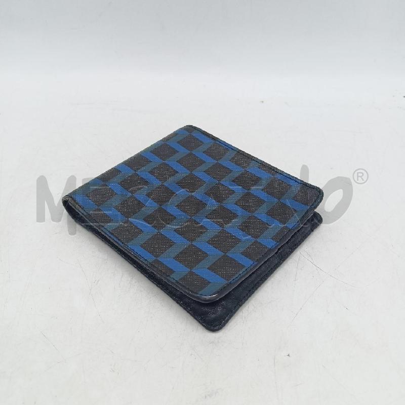 PORTA FOGLIO PIERRE HARDY PELLE NERO STAMPA 3D BLU | Mercatino dell'Usato Roma re di roma 2