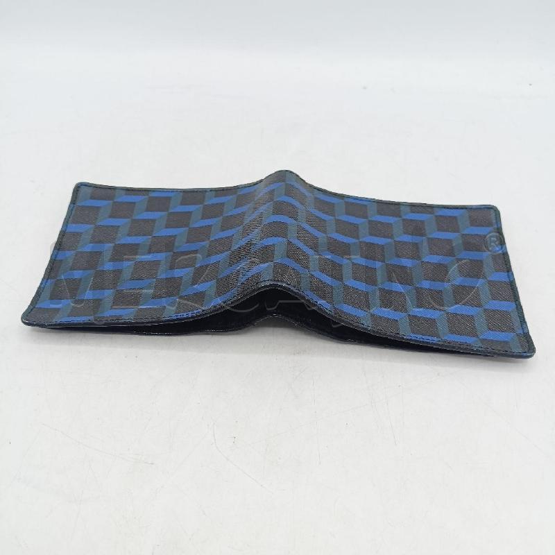 PORTA FOGLIO PIERRE HARDY PELLE NERO STAMPA 3D BLU | Mercatino dell'Usato Roma re di roma 4