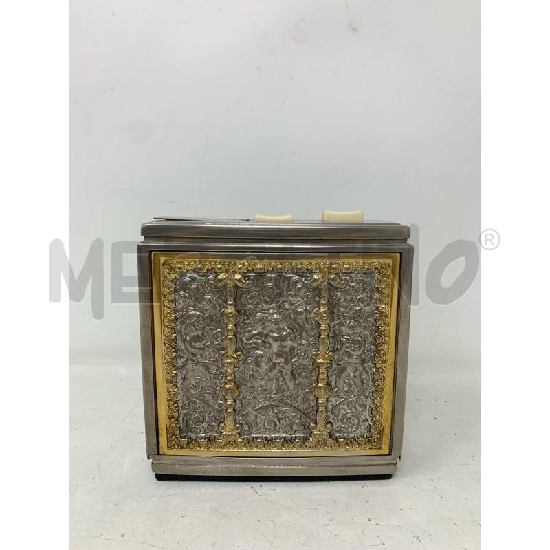 PORTA FUMO SILVER DEC SAGOMTO PUTTI COLONNINE ORO  | Mercatino dell'Usato Roma re di roma 2