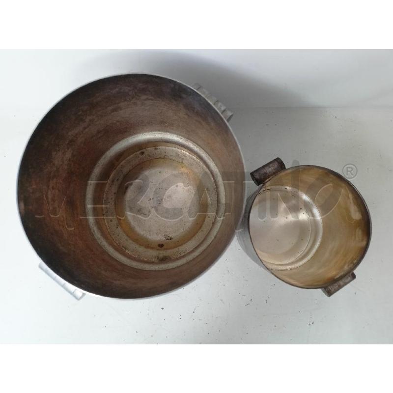 PORTA GHIACCIO SET SILVER PLATED CILINRO BIANZATO MANICI RIGHE | Mercatino dell'Usato Roma re di roma 3