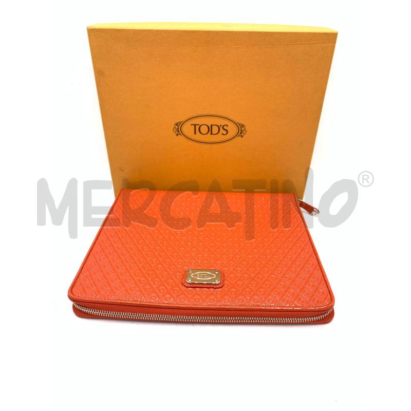 PORTA IPAD TOD'S ARANCIO NUOVO  | Mercatino dell'Usato Roma re di roma 1