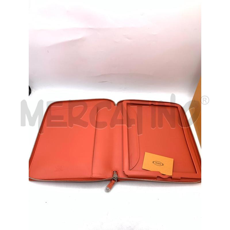 PORTA IPAD TOD'S ARANCIO NUOVO  | Mercatino dell'Usato Roma re di roma 4