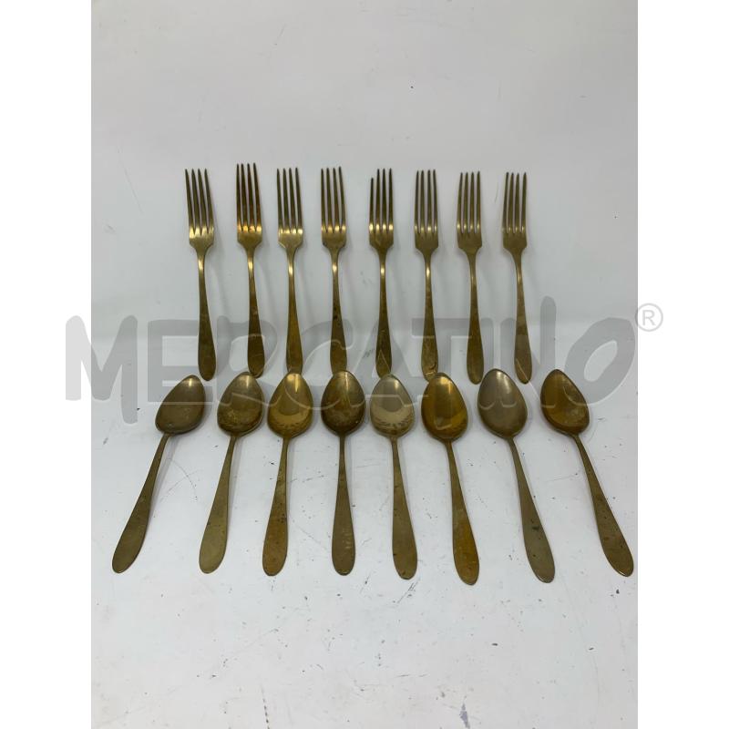 POSATE OTTONE FORCHETTE+CUCCHIAI SEMPLICE  | Mercatino dell'Usato Roma re di roma 1