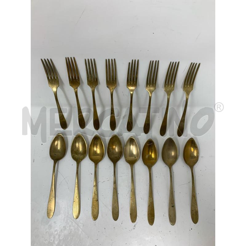POSATE OTTONE FORCHETTE+CUCCHIAI SEMPLICE  | Mercatino dell'Usato Roma re di roma 4
