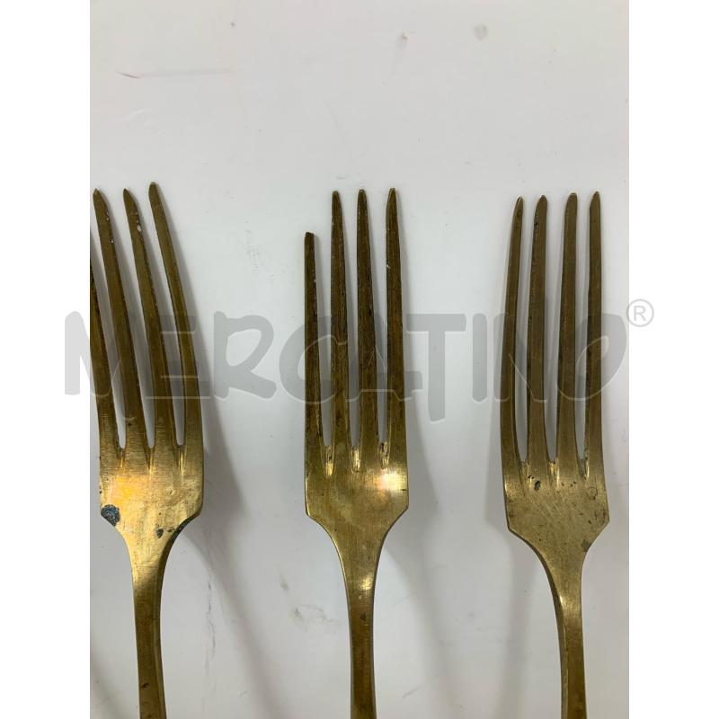 POSATE OTTONE FORCHETTE+CUCCHIAI SEMPLICE  | Mercatino dell'Usato Roma re di roma 5