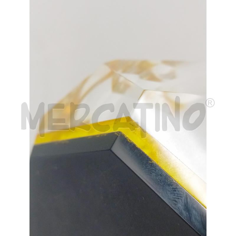 POSA CENERE MURANO GIALLO SPECCHIATO SFACCETTATO | Mercatino dell'Usato Roma re di roma 5