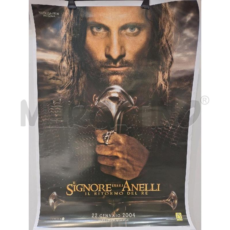 POSTER ARAGORN IL SIGNORE DEGLI ANELLI IL RITORNO DEL RE 100X70 MEDUSA 2004  | Mercatino dell'Usato Roma re di roma 1