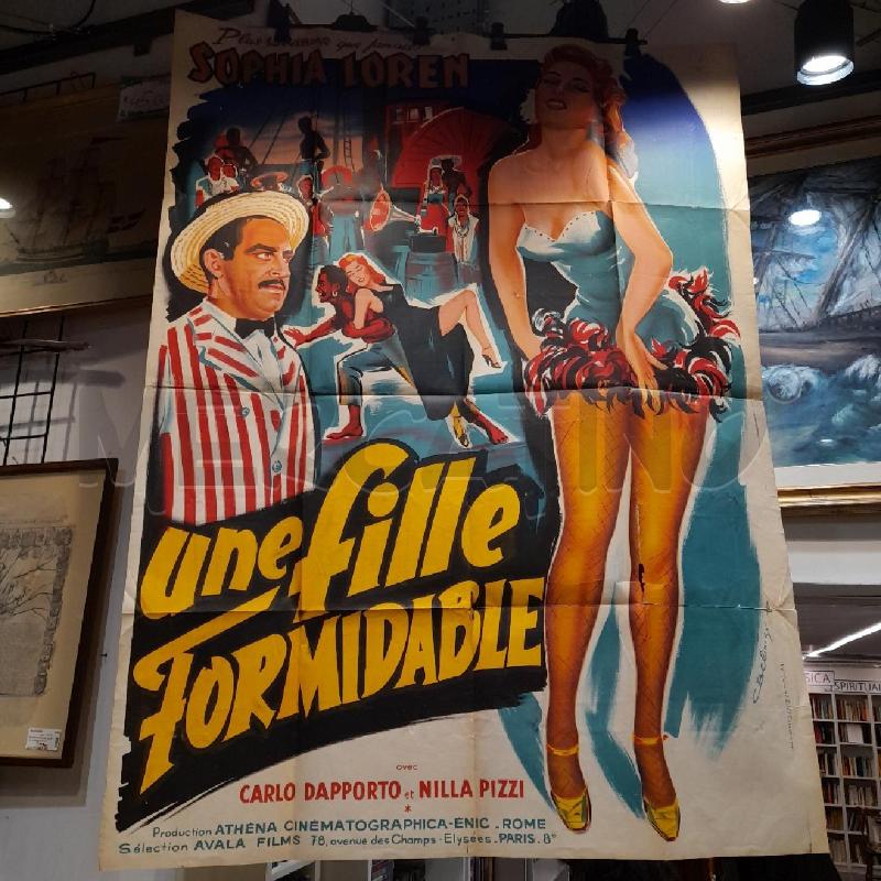 POSTER FILLE FORMIDABLE SOPHIA LOREN '50 | Mercatino dell'Usato Roma re di roma 1