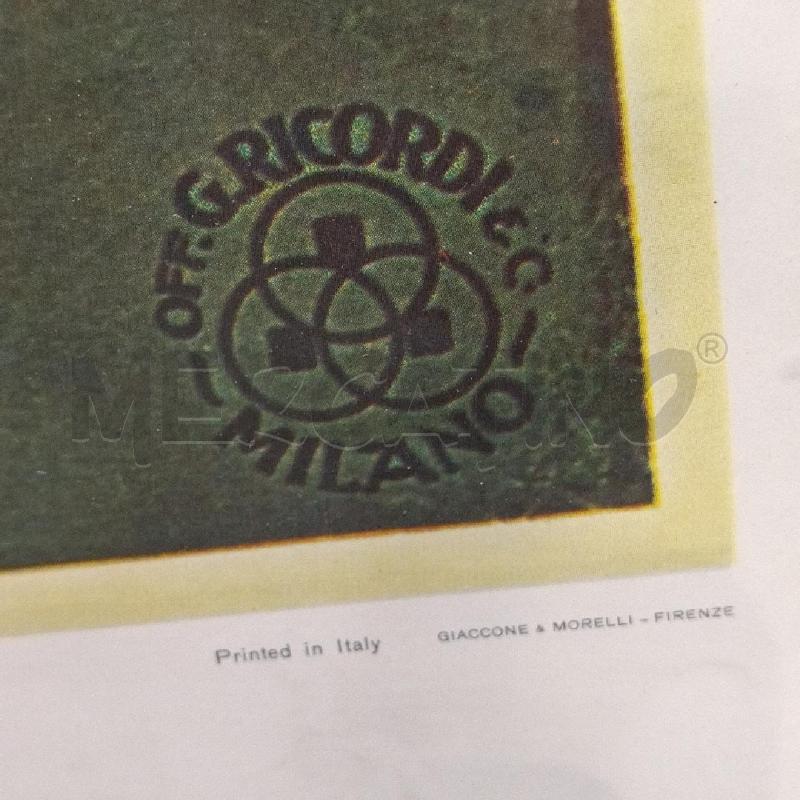POSTER PUBBLICITARIO DUDOVICH LIQUORE STREGA DITTA G. ALBERTI  | Mercatino dell'Usato Roma re di roma 5