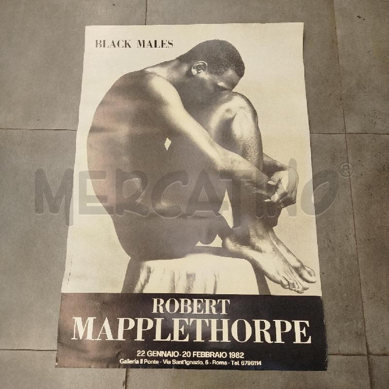 POSTER ROBERT MAPPLETHORPE BLACK MALES 1982 MISURA 69X89 CM | Mercatino dell'Usato Roma re di roma 2