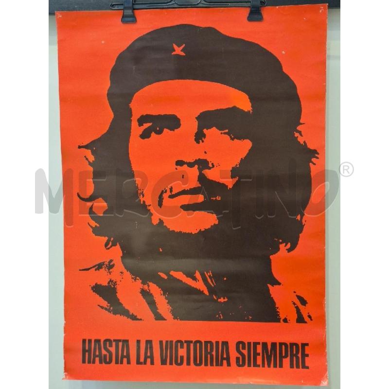 POSTER VINTAGE CHE GUEVARA HASTA LA VICTORIA SIEMPRE 85X60 | Mercatino dell'Usato Roma re di roma 1
