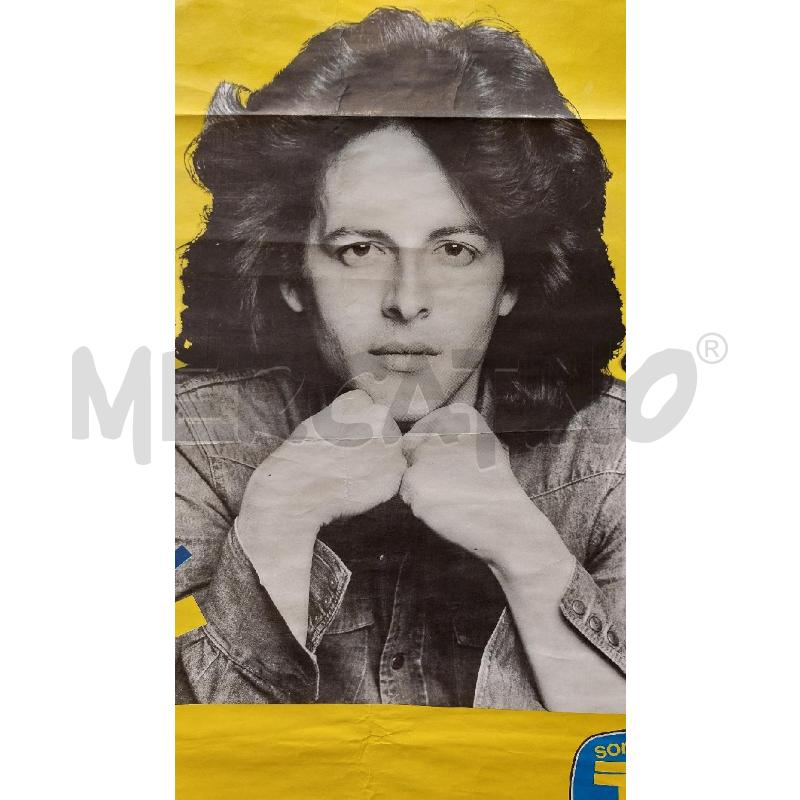 POSTER VINTAGE CLAUDIO BAGLIONI STRADA FACENDO 1981 TV SORRISI E CANZONI | Mercatino dell'Usato Roma re di roma 3