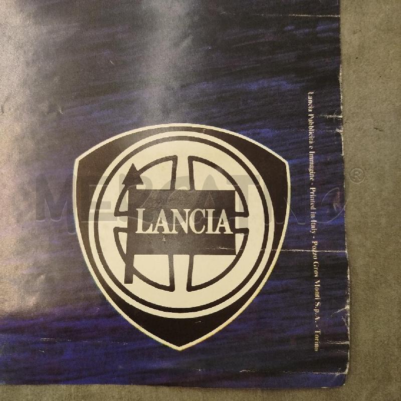 POSTER VINTAGE LANCIA DELTA HF TURBO 69X98 CM ORIGINALE 1986 | Mercatino dell'Usato Roma re di roma 5