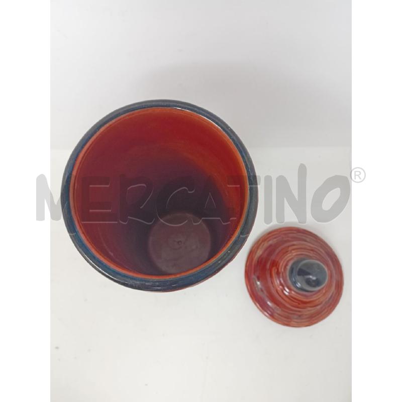 POTICHE VASO CILINDRICO WEAVE EFF VIMINI MARRONE B NERO  | Mercatino dell'Usato Roma re di roma 2