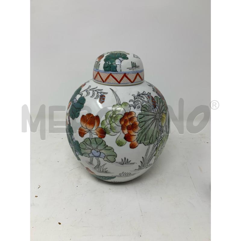 POTICHE VASO PORCELLANA FLORA E FAUNA  | Mercatino dell'Usato Roma re di roma 1