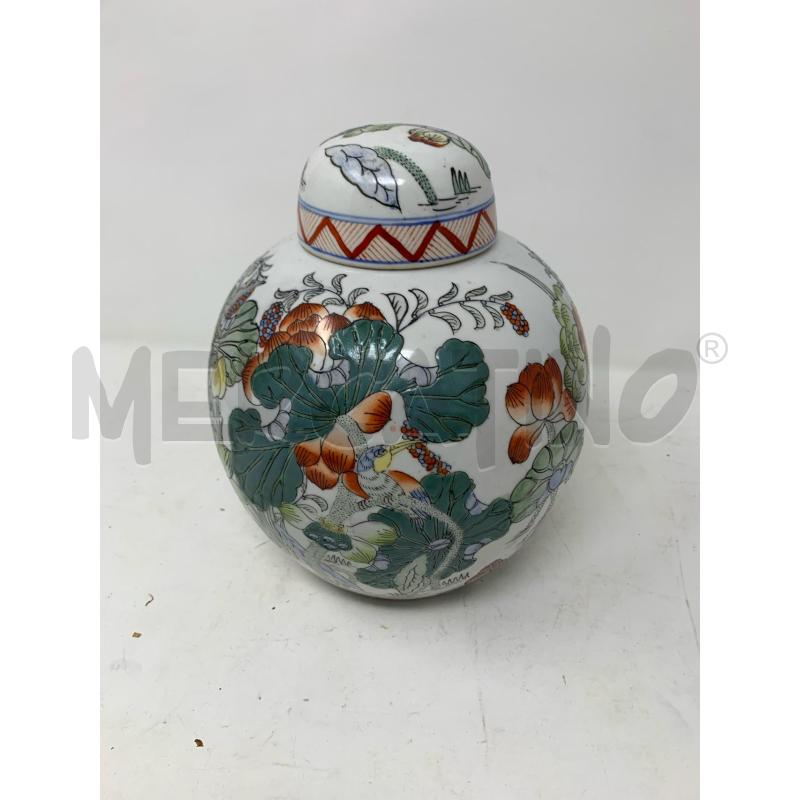 POTICHE VASO PORCELLANA FLORA E FAUNA  | Mercatino dell'Usato Roma re di roma 2