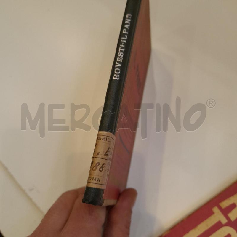 PROF.GUIDO ROVESTI IL PANE 1921 VALLARDI | Mercatino dell'Usato Roma re di roma 5