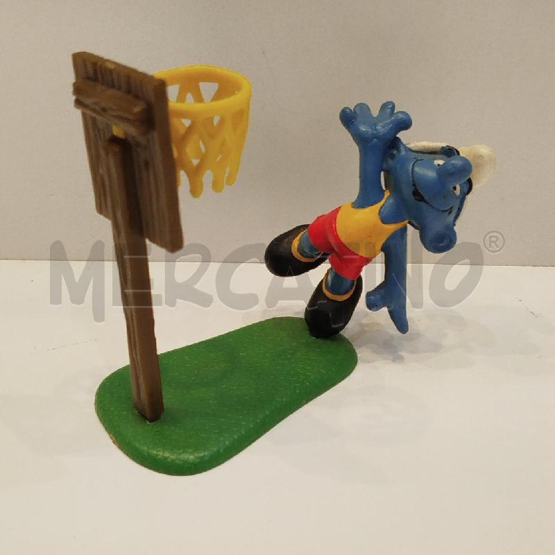 PUFFO GIOCATORE DI BASKET 1980 SCHLEICH PEYO SENZA PALLA | Mercatino dell'Usato Roma re di roma 1