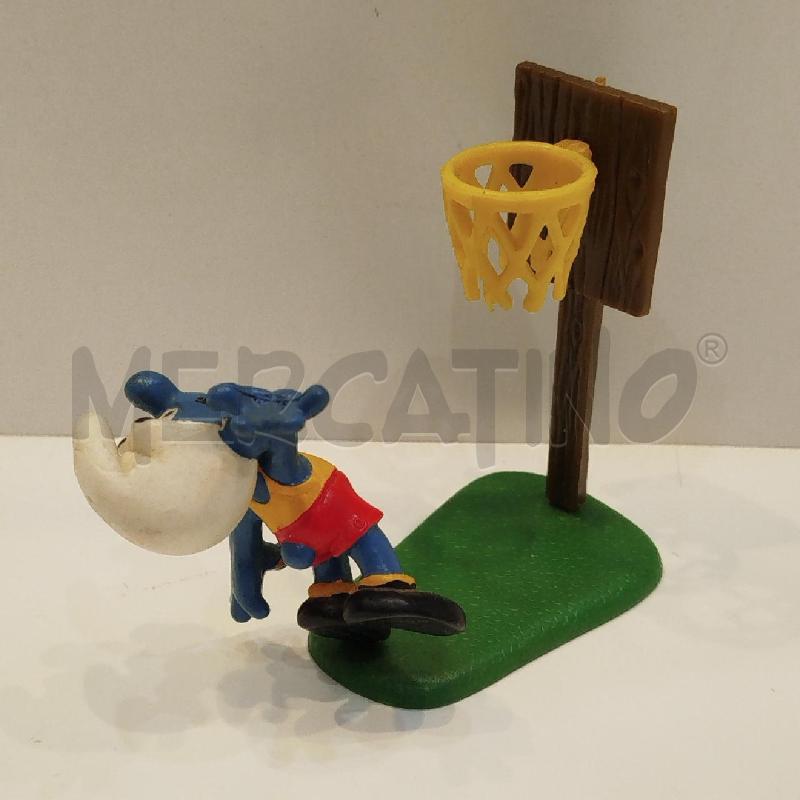 PUFFO GIOCATORE DI BASKET 1980 SCHLEICH PEYO SENZA PALLA | Mercatino dell'Usato Roma re di roma 2