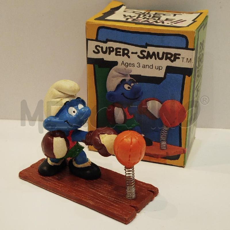 PUFFO PUGILE CON PUNCHING BALL COD.6714 SCHLEICH PEYO 1980 | Mercatino dell'Usato Roma re di roma 1