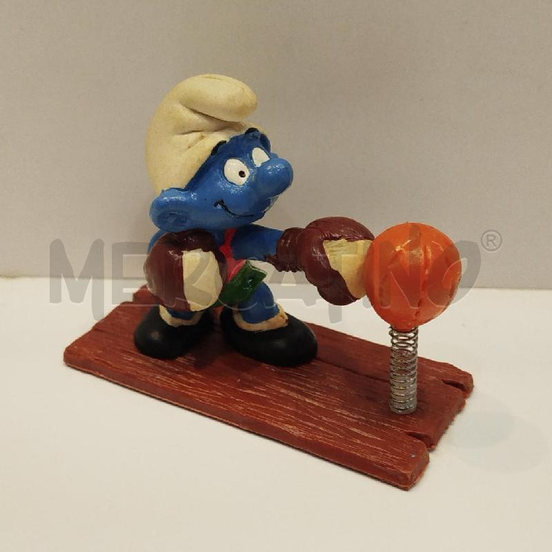 PUFFO PUGILE CON PUNCHING BALL COD.6714 SCHLEICH PEYO 1980 | Mercatino dell'Usato Roma re di roma 3