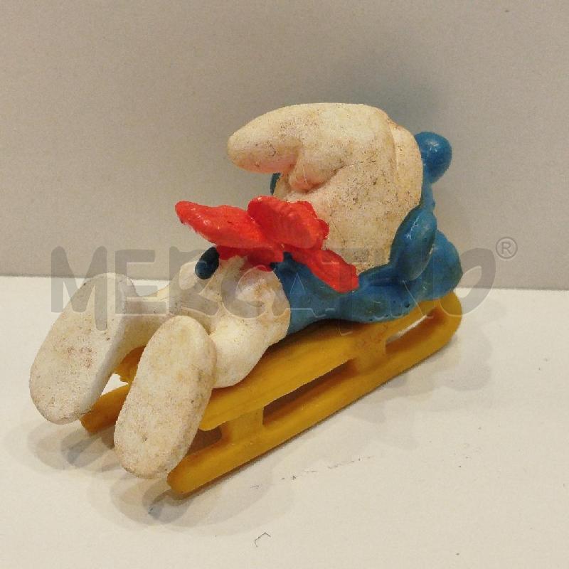PUFFO SU SLITTINO COMPLETO CON SCATOLA SCHLEICH PEYO | Mercatino dell'Usato Roma re di roma 4