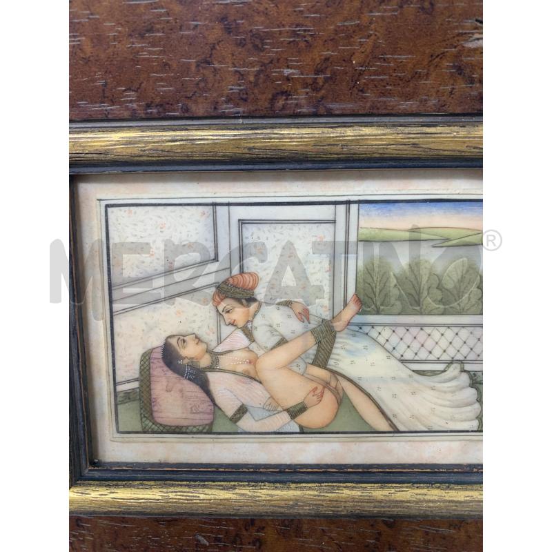 QUADRETTO DIPINTO SU OSSO KAMASUTRA VV | Mercatino dell'Usato Roma re di roma 4