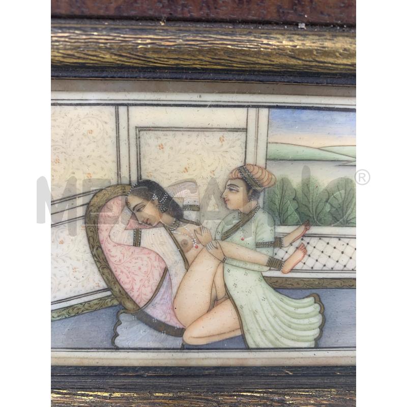 QUADRETTO DIPINTO SU OSSO KAMASUTRA VV | Mercatino dell'Usato Roma re di roma 2