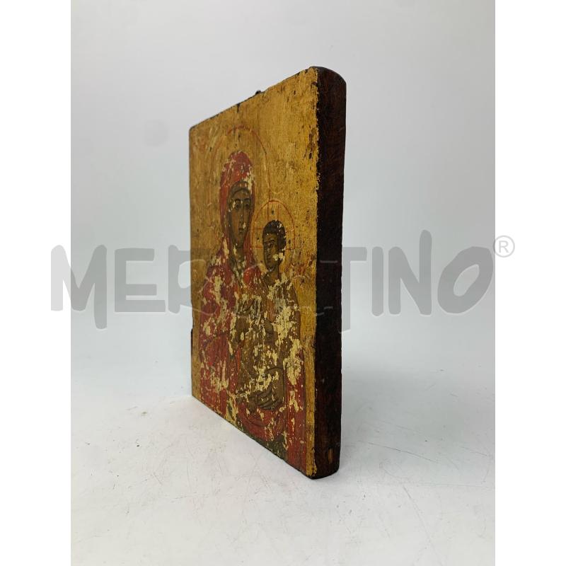QUADRETTO ICONA MADONNA BAMBINO VESTE ROSSA | Mercatino dell'Usato Roma re di roma 5