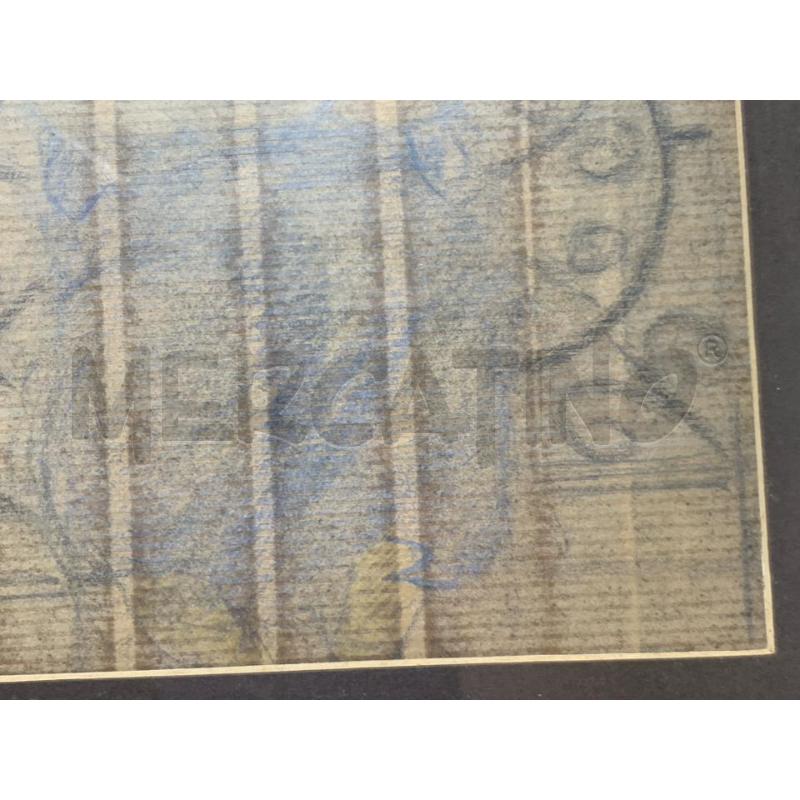 QUADRETTO MATITA SU CARTA DONNA BAMBINO RIGHIERA BALCONE  | Mercatino dell'Usato Roma re di roma 4