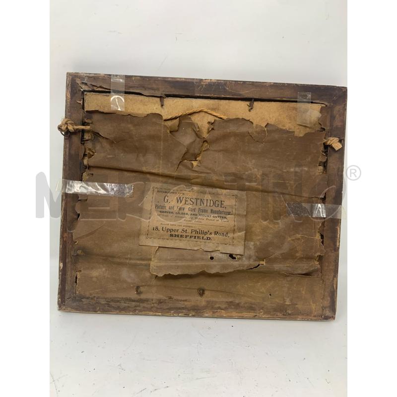 QUADRETTO OLIO CARTONE BIMBI OLANDESI OCHE CORNICE LEGNO DOERATA | Mercatino dell'Usato Roma re di roma 5