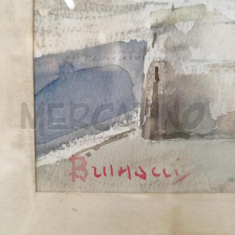QUADRO ACQUERELLO CASTEL S.ANGELO CORN ARGENTATA | Mercatino dell'Usato Roma re di roma 2
