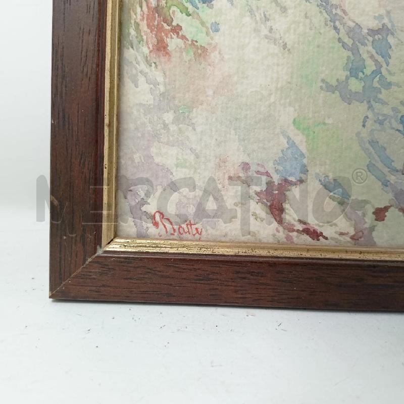 QUADRO ACQUERELLO SCOGLIERA MARE CORN LEGNIO | Mercatino dell'Usato Roma re di roma 3