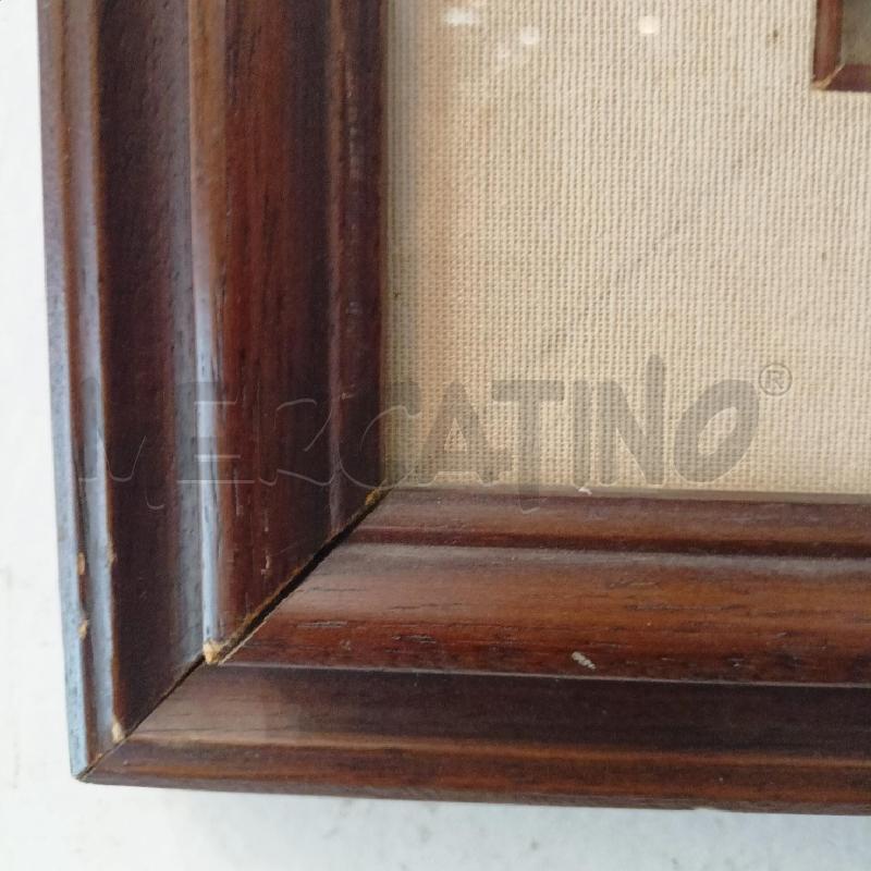 QUADRO AEROGRAFO DONNA NUDA ACCOVACCIATA CORN LEGNO | Mercatino dell'Usato Roma re di roma 2