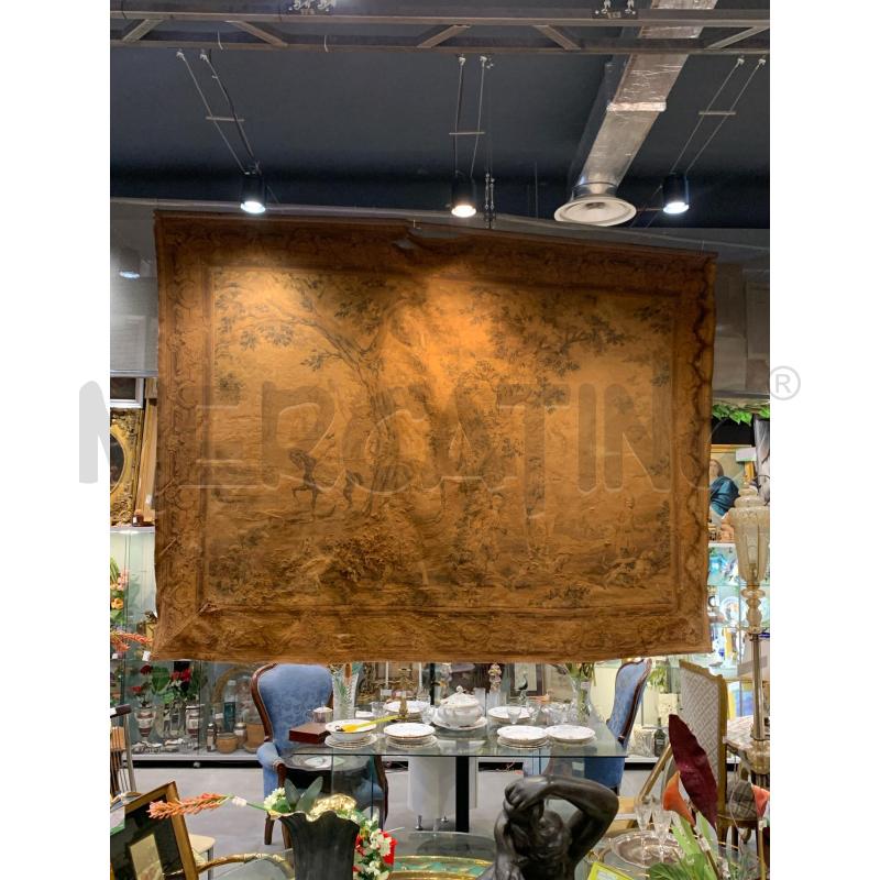 QUADRO ARAZZO EPOCA ALBERO PERSONAGGI A CAVALLO DIFETT | Mercatino dell'Usato Roma re di roma 1