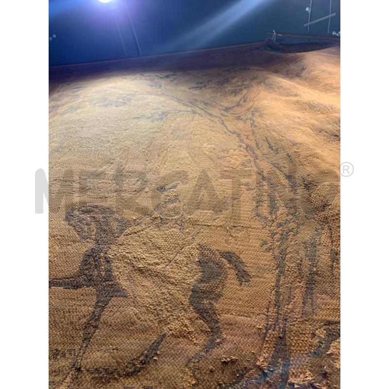 QUADRO ARAZZO EPOCA ALBERO PERSONAGGI A CAVALLO DIFETT | Mercatino dell'Usato Roma re di roma 3