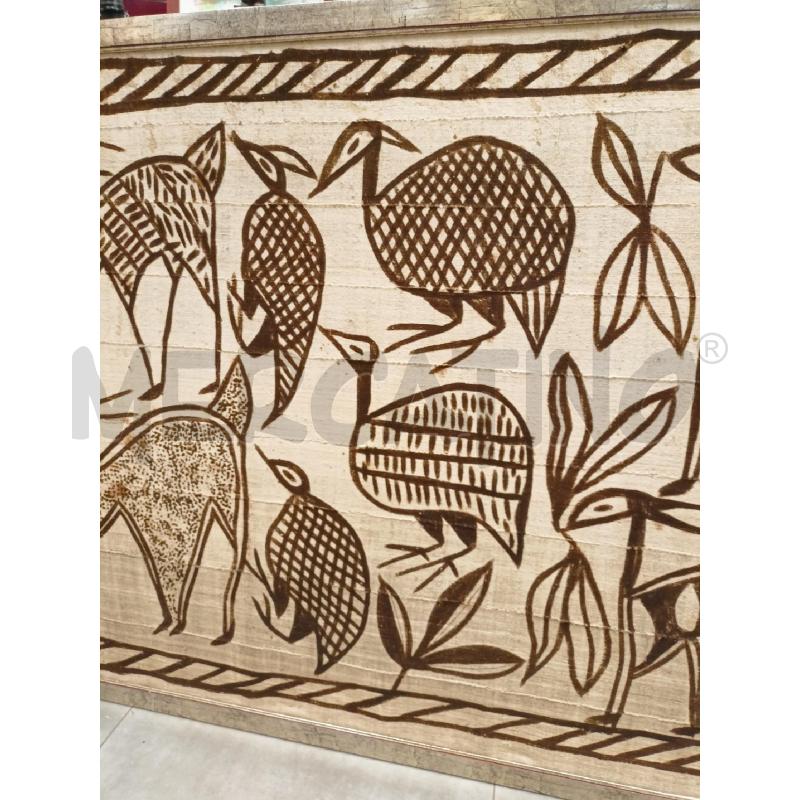 QUADRO ART AFRICAN SU TELA ANIMALI STILIZZATI CORN ARG | Mercatino dell'Usato Roma re di roma 4