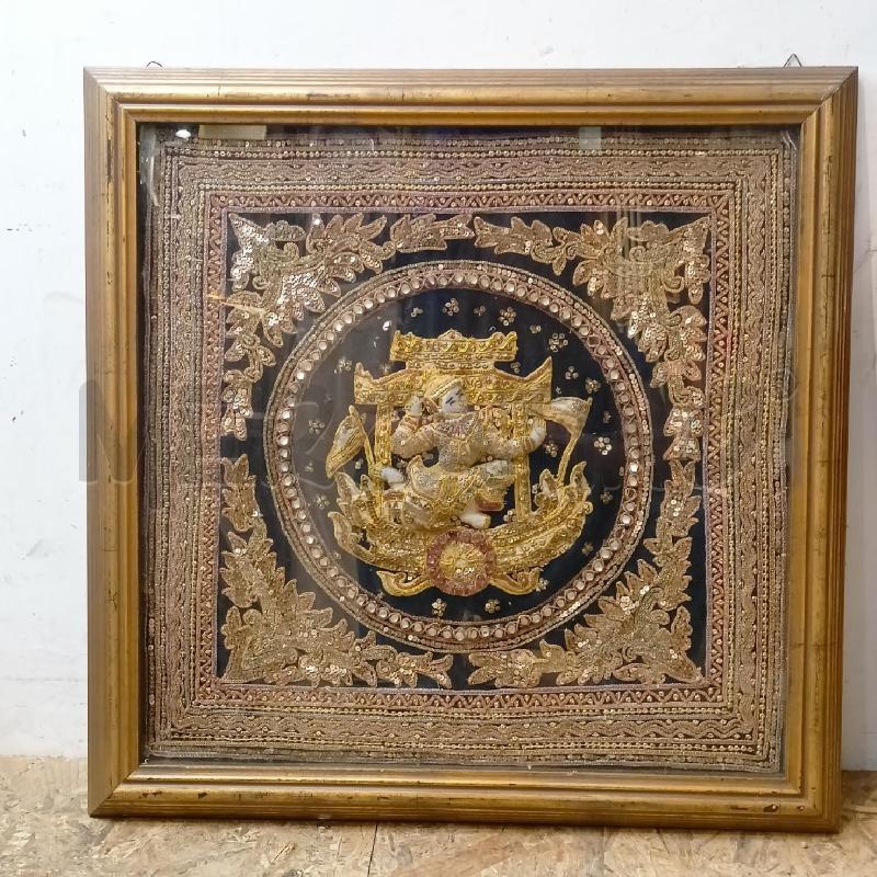 QUADRO BATIK INDIAN DIVINITA CORN ARGENTATA | Mercatino dell'Usato Roma re di roma 1