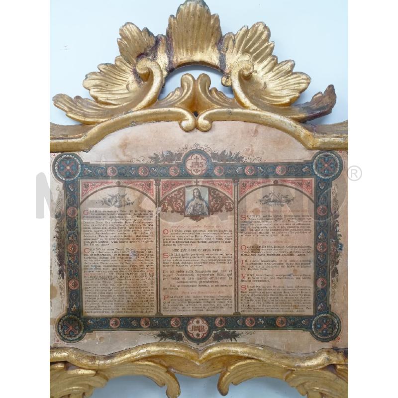 QUADRO CANTAGLORIA LEGNO DORATO GRANDE | Mercatino dell'Usato Roma re di roma 2