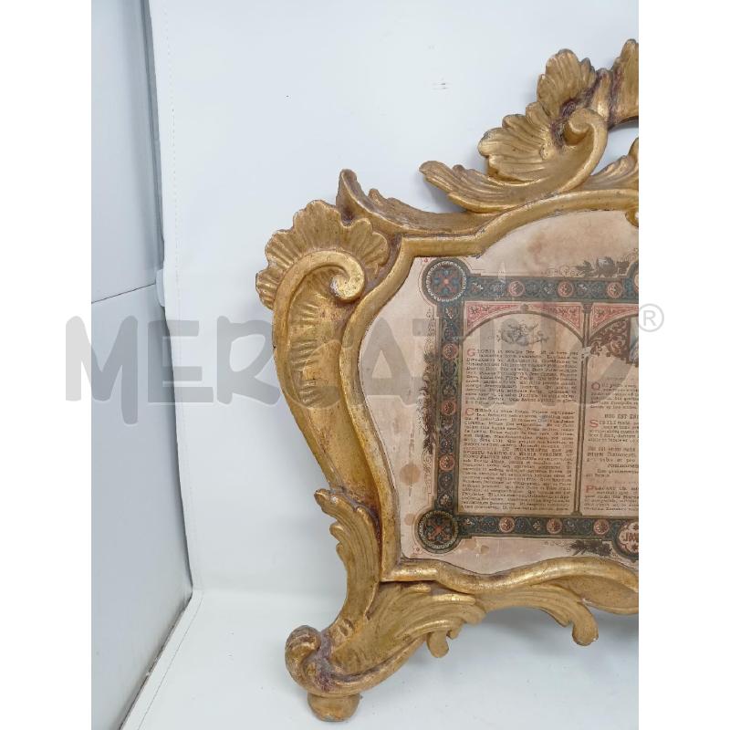 QUADRO CANTAGLORIA LEGNO DORATO GRANDE | Mercatino dell'Usato Roma re di roma 3