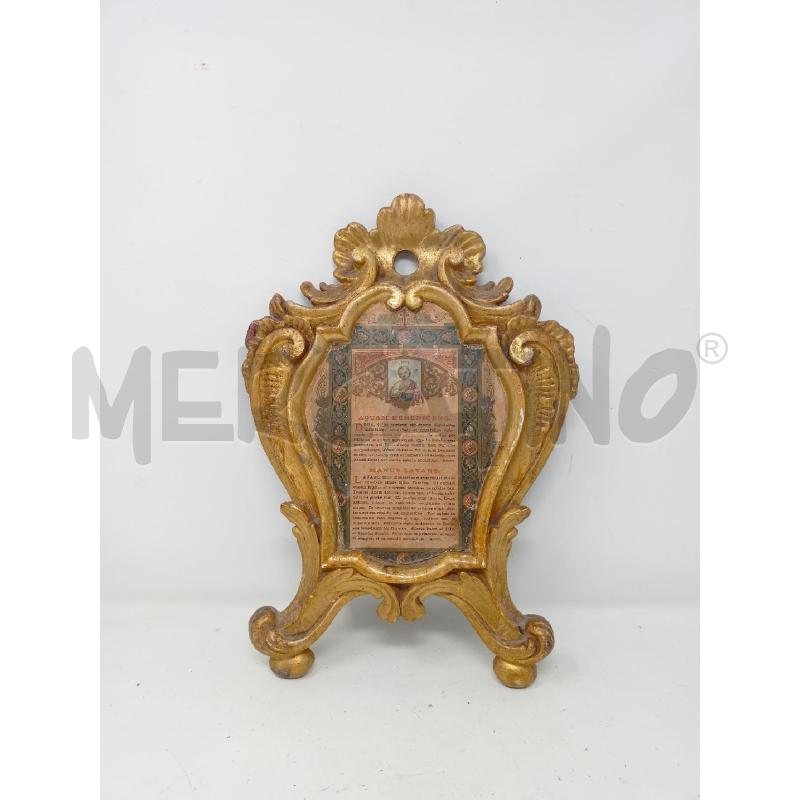 QUADRO CANTA GLORIA PICCOLO LEGNO DORATO | Mercatino dell'Usato Roma re di roma 1
