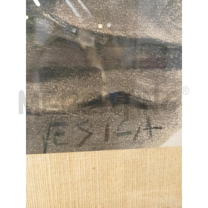 QUADRO CARBONCINO TAZZA FIORI BIANCHI CORN LEGNO | Mercatino dell'Usato Roma re di roma 2