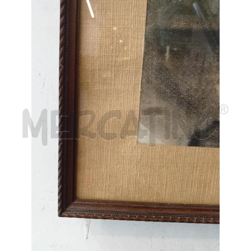 QUADRO CARBONCINO TAZZA FIORI BIANCHI CORN LEGNO | Mercatino dell'Usato Roma re di roma 3
