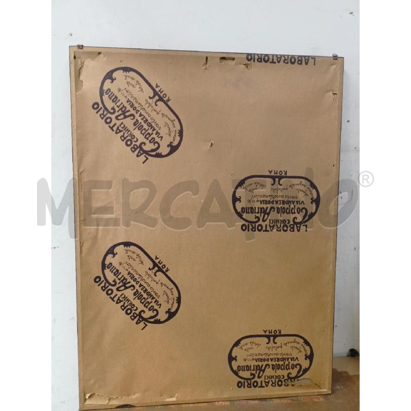 QUADRO CARBONCINO TAZZA FIORI BIANCHI CORN LEGNO | Mercatino dell'Usato Roma re di roma 5