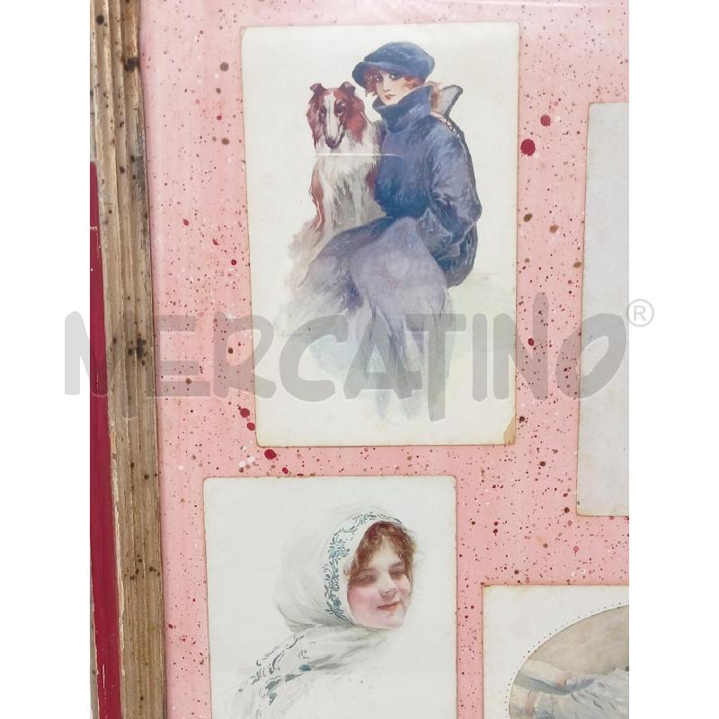 QUADRO CARTOLINE DONNE LIBERTY CORN ARGENTA | Mercatino dell'Usato Roma re di roma 2