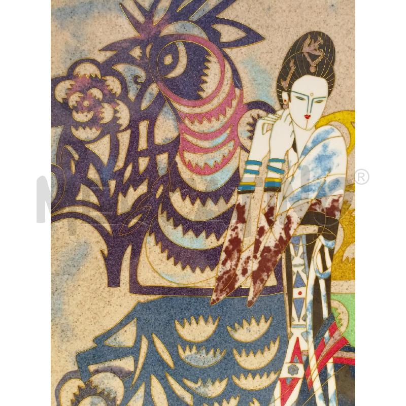 QUADRO CLOISONNE LA SPOSA DI TING SHAO  | Mercatino dell'Usato Roma re di roma 2